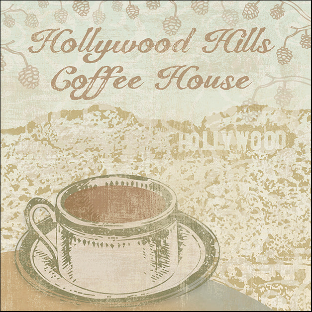ERICLA112507 Hollywood Coffee House, by Erin Clark, available in multiple sizes