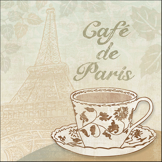 ERICLA112508 Cafe de Paris, by Erin Clark, available in multiple sizes