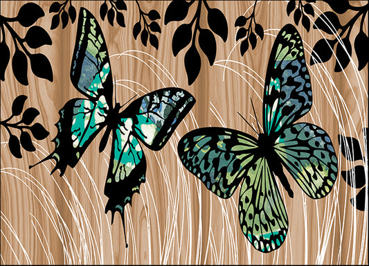 ERICLA113634 Butterfly Patchwork, by Erin Clark, available in multiple sizes
