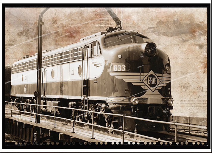 ERICLA121959 Erie Train 1, by Erin Clark, available in multiple sizes - Chamton