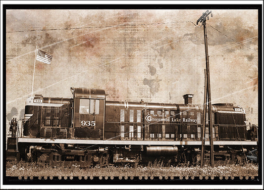 ERICLA121960 Erie Train 2, by Erin Clark, available in multiple sizes