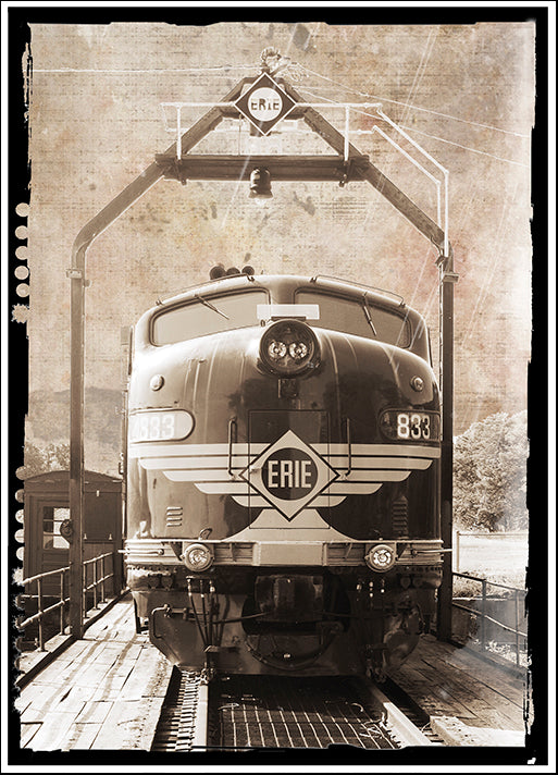ERICLA121961 Erie Train Front, by Erin Clark, available in multiple sizes