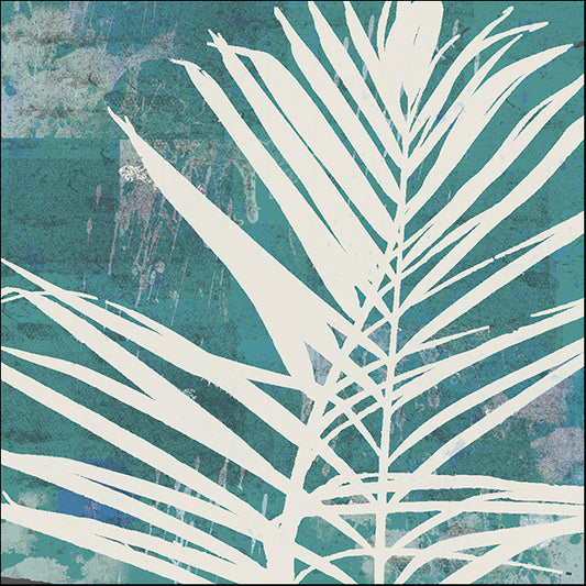 ERICLA125681 Fronds on Azure, by Erin Clark, available in multiple sizes - Chamton
