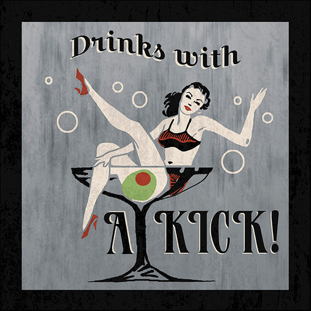 ERICLA128431 Drinks with a Kick, by Erin Clark, available in multiple sizes