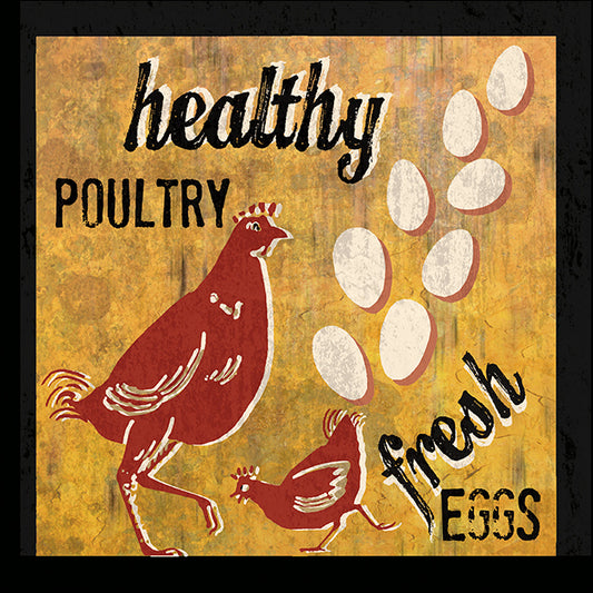 ERICLA128437 Healthy Poultry, by Erin Clark, available in multiple sizes