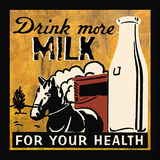 ERICLA128439 Drink more Milk, by Erin Clark, available in multiple sizes
