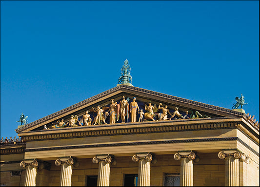 ERICLA91924 Philadelphia Museum (pediment I), by Erin Clark, available in multiple sizes