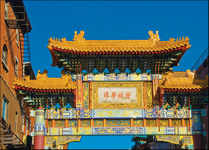 ERICLA91953 Chinatown Arch, by Erin Clark, available in multiple sizes