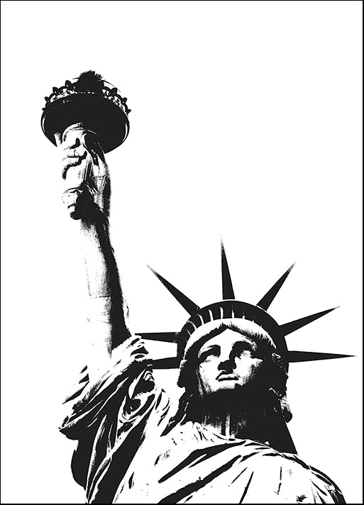 ERICLA92120 Statue of Liberty (outline), by Erin Clark, available in multiple sizes