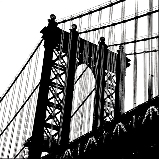 ERICLA92203 Manhattan Bridge Silhouette (detail), by Erin Clark, available in multiple sizes