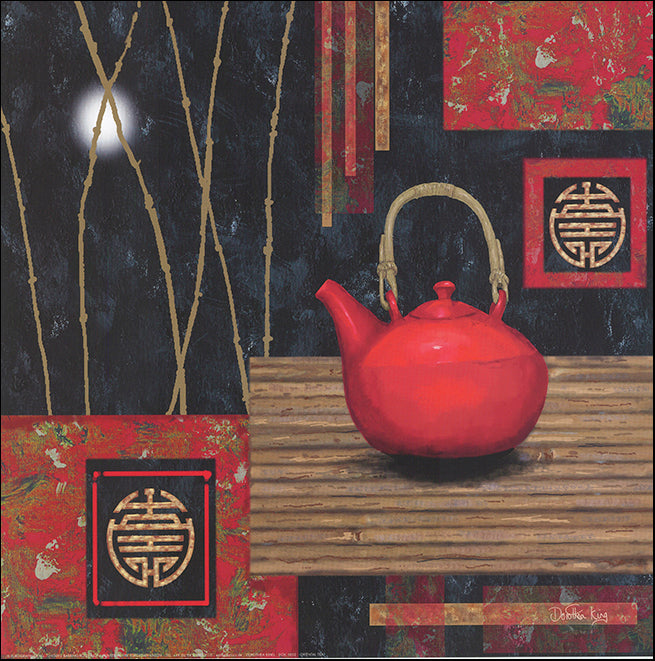EU DOK1002 Oriental Tea by Dorothea King 50x50cm on paper