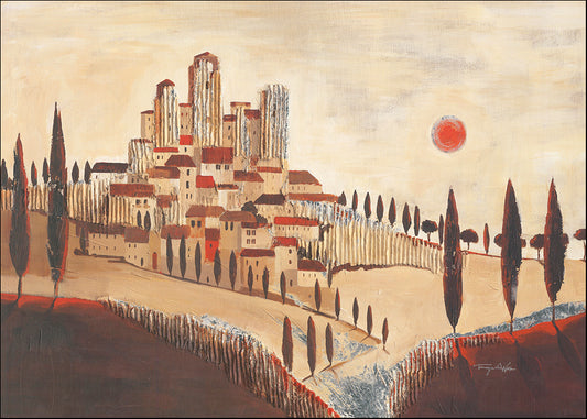 EU TW1060 San Gimignano by Tomasyn de Winter 70x50cm on paper