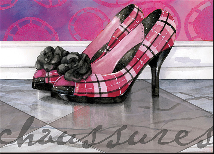 FIOSTO108588 Plaid Heels, by Fiona Stokes-Gilbert, available in multiple sizes