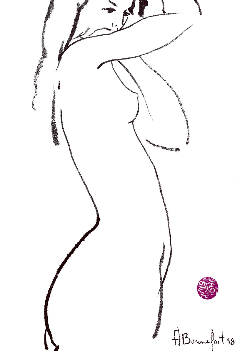 GC134 Standing Nude, available in multiple sizes - Chamton