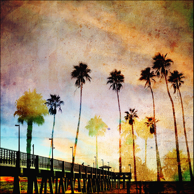 86227 Sunset on the Pier A, by GI artlab, available in multiple sizes