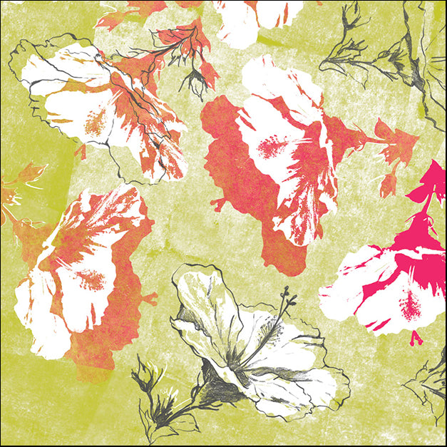 87356 Graphic Hibiscus A, by GI artlab, available in multiple sizes