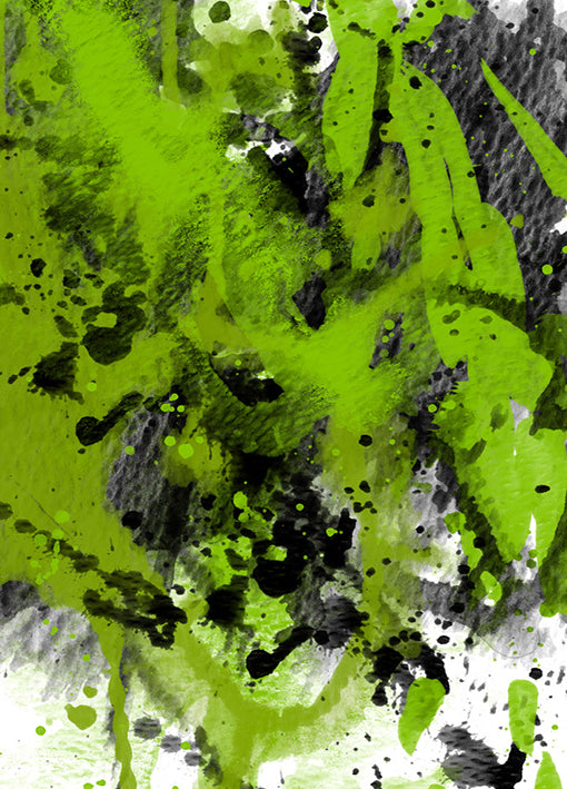 88238 Green Splatter, by GI artlab, available in multiple sizes