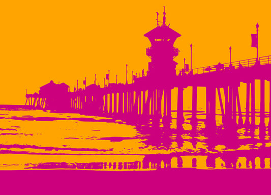 88272 Sunset Pier, by GI artlab, available in multiple sizes - Chamton