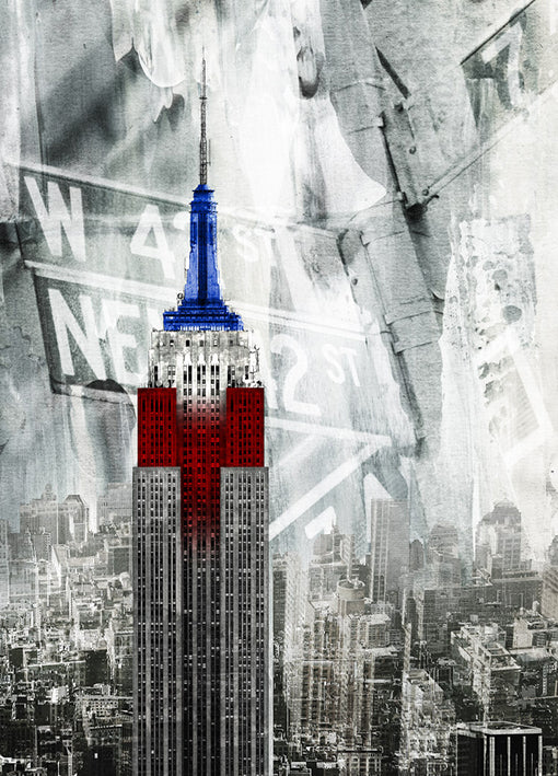 88937 Patriotic Empire State, by GI artlab, available in multiple sizes