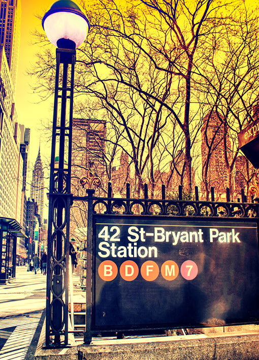 89319 Bryant Park Station, by GI artlab, available in multiple sizes