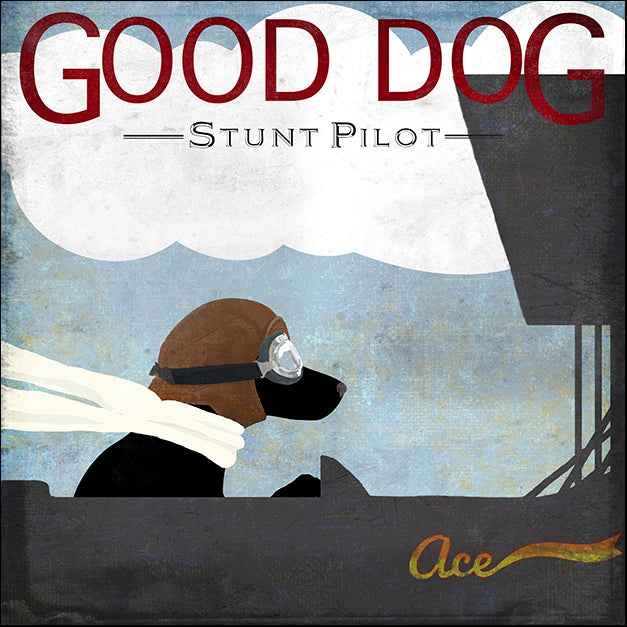 GOODOG126819 Good Dog Stunt Pilot, by Good Dog Studios, available in multiple sizes