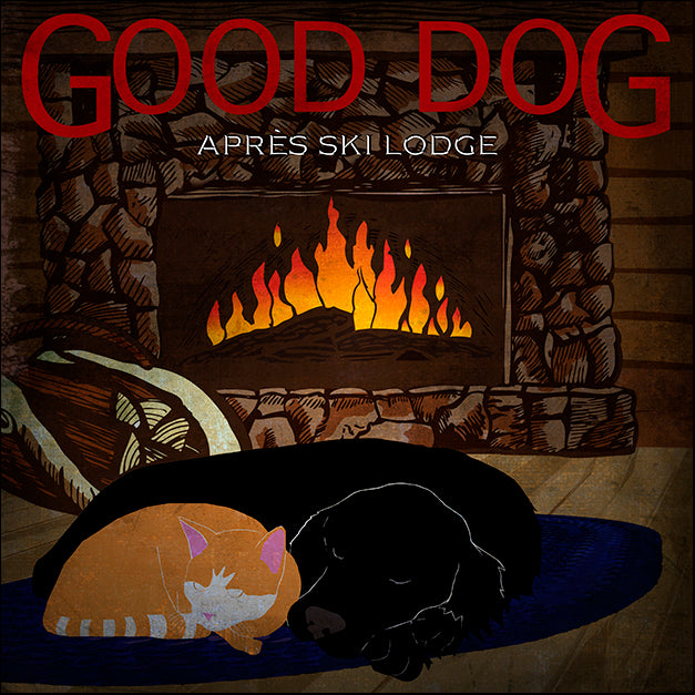 GOODOG127814 Good Dog Après Ski Lodge, by Good Dog Studios, available in multiple sizes