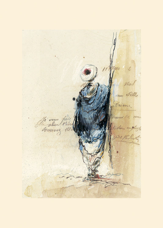 H2991 Bédouin bleu II (étude), available in multiple sizes - Chamton