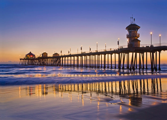 91626 Huntington Beach Pier, by Hansen, available in multiple sizes