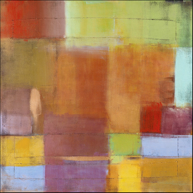 79112 Pastel Squares abstract, by Hermanos, available in multiple sizes