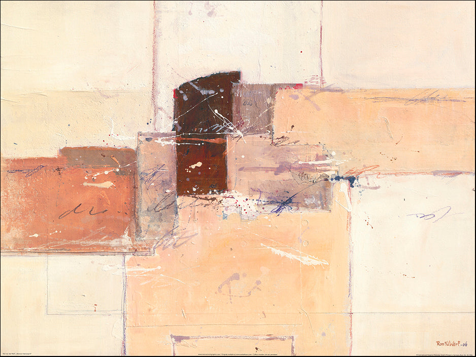 IG2506 Abstract Harmony 6 by Ron van der Werf 80x60cm on paper - Chamton