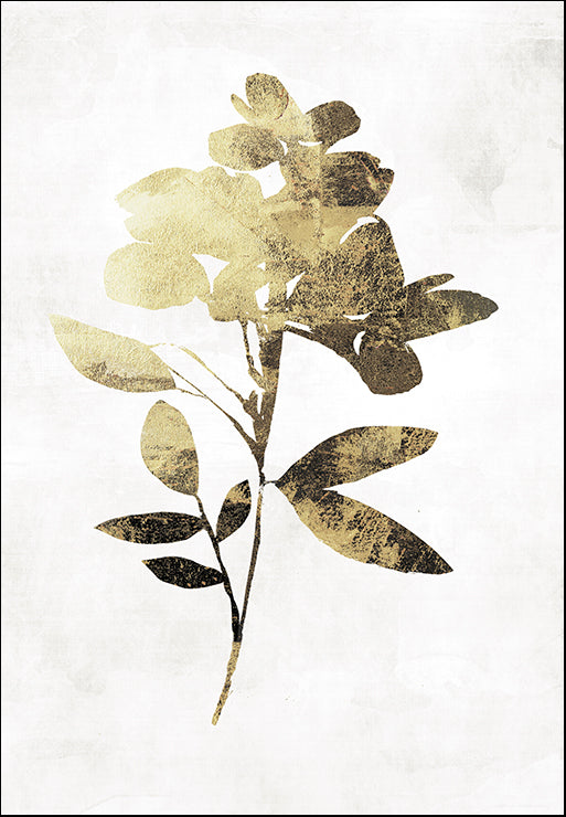 JN076-A Gold Botanical I, available in multiple sizes - Chamton