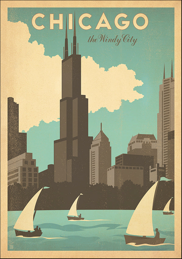 JOEAND116302 Chicago The Windy City, available in multiple sizes - Chamton