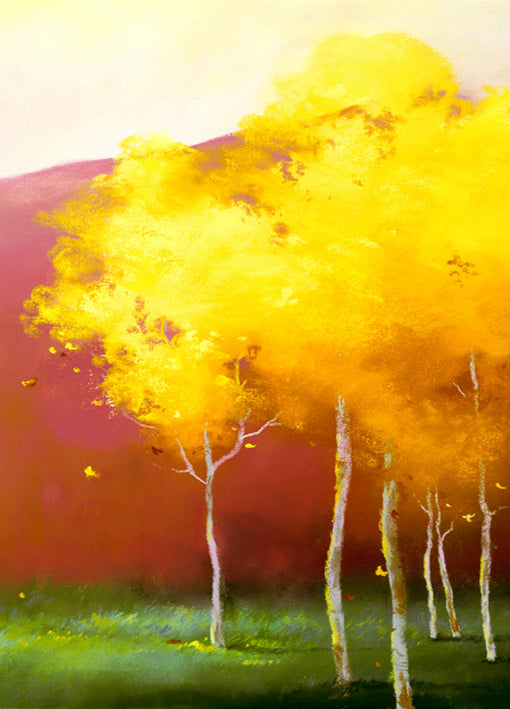 87008 Golden Trees, by Jonas, available in multiple sizes