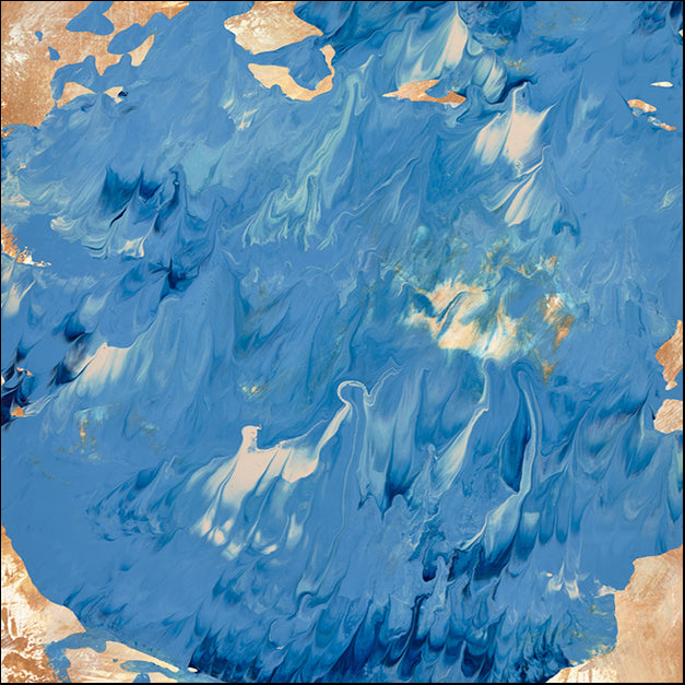 98365 Squish Painting Blue I, by Jones E, available in multiple sizes