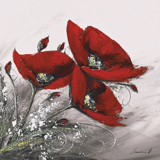 K238 Flowing Poppies I, available in multiple sizes