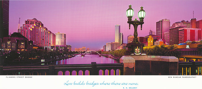 Ken Duncan KDI328 Flinders Street Bridge 60x25cm paper - Chamton