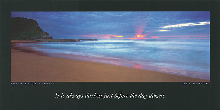 Ken Duncan KDI306 North Avoca Sunrise 60x30cm paper - Chamton