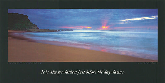 Ken Duncan KDI306 North Avoca Sunrise 60x30cm paper - Chamton