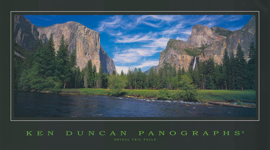 Ken Duncan KDC138 Bridal Veil Falls 90x50cm paper - Chamton