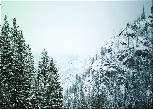 MAT-0942-ALT-V1 Snowfall in Cascadia II by Aaron Matheson, available in multiple sizes