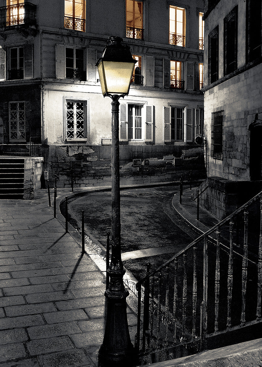 MC1262F Paris Street Scene by Night, available in multiple sizes