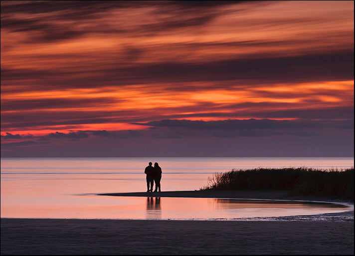 MICBLA140486 Romantic Sunset at the Beach, by Michael Blanchette Photography, available in multiple sizes