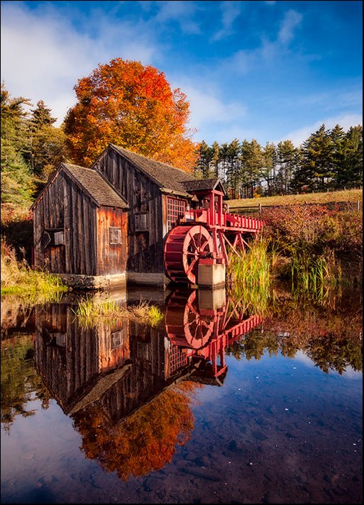 MICBLA140492 The Old Grist Mill, by Michael Blanchette Photography, available in multiple sizes - Chamton