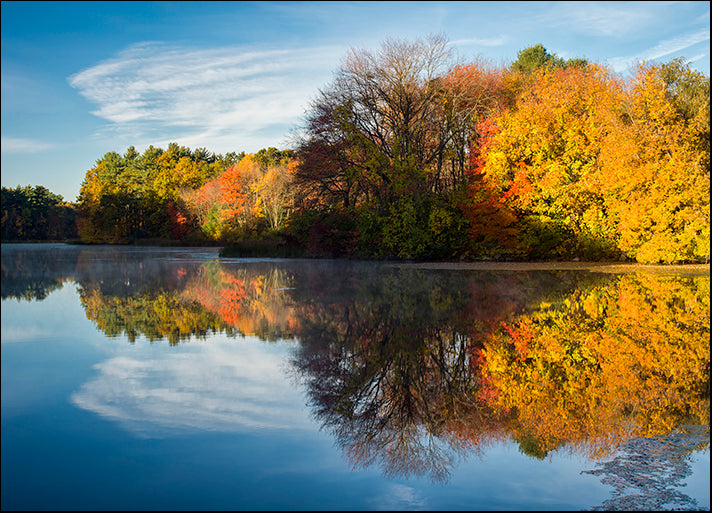 MICBLA141914 Color on Grist Mill Pond, by Michael Blanchette Photography, available in multiple sizes