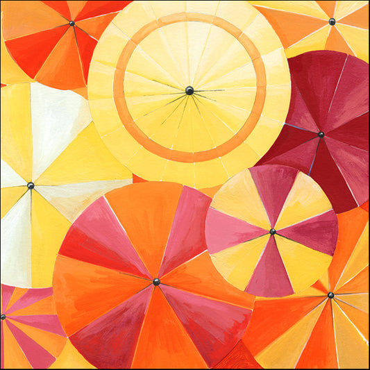 91476 Warm Toned Umbrellas, by Marie, available in multiple sizes
