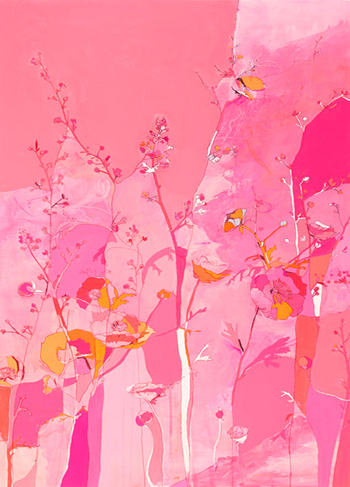 88895 Floral in Pink Tones, Marin, available in multiple sizes