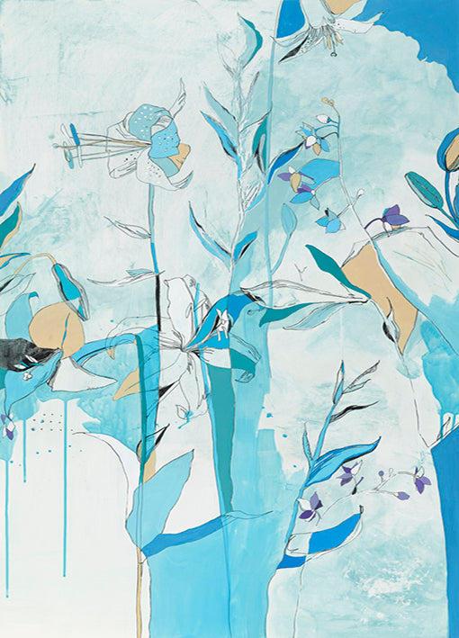 88896 Lily in Blue Tones, Marin, available in multiple sizes