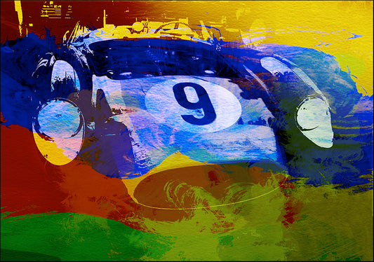 NAXART110864 Ferrari Testarossa Watercolor, available in multiple sizes