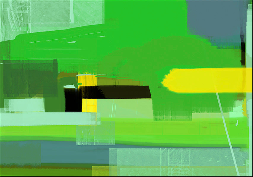 NAXART113837 Greeen Abstract, available in multiple sizes - Chamton