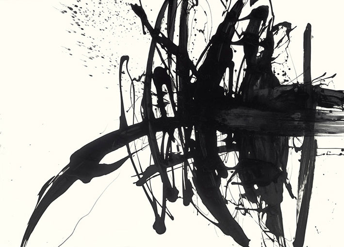 88988 Calligraphy Ink Abstract II, by Ngo, available in multiple sizes